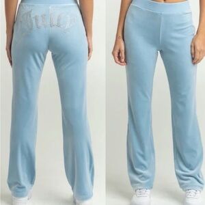 Juicy Couture Big Bling Velour Track Pants
